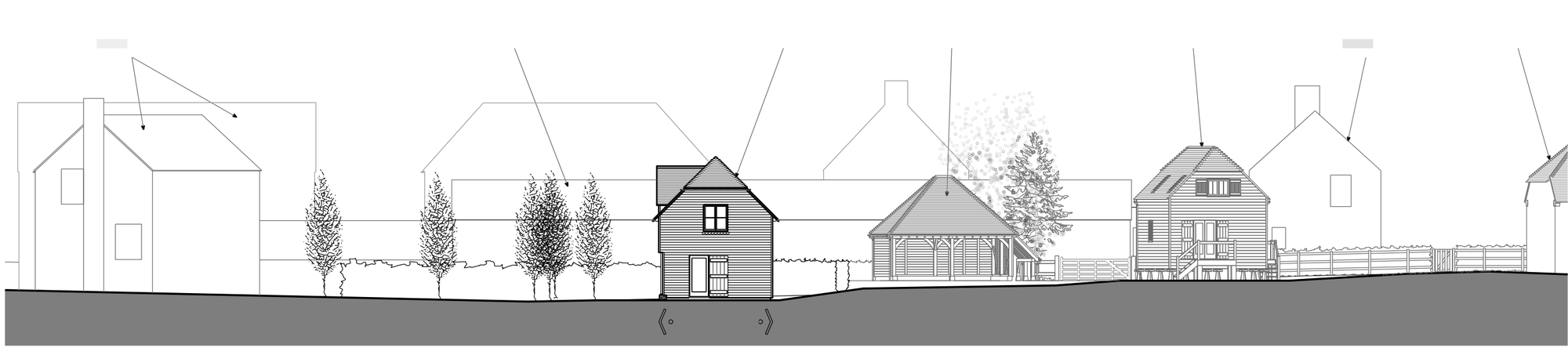 Context elevation looking along the drive
