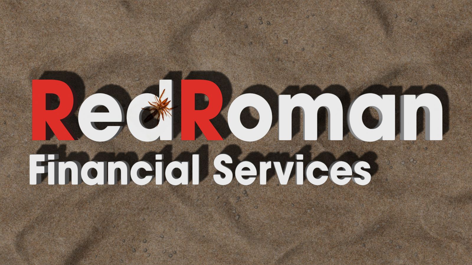 Red Roman 3D title on a textured background